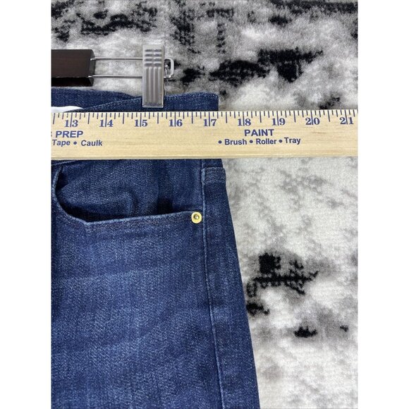 Frame Le High Rise Flare Jeans Womens Size 33 Dark Wash Cowgirl Stretch - Picture 4 of 15